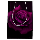 Sac Cadeau Moyen Fleur gothique violet-rouge rose Merci d'anniversa (Dos)