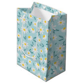 Sac Cadeau Moyen fleur marguerite tendance (Devant Angle)