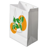 Sac Cadeau Moyen Fleur orange (Dos Angle)
