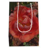 Sac Cadeau Moyen fleur rouge (Dos)