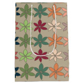 Sac Cadeau Moyen Fleurs Colorées (Dos)