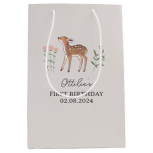 Sac Cadeau Moyen Fleurs de bois Fleurs de bois Anniversaire