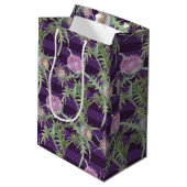 Sac Cadeau Moyen Fleurs de chardon (Dos Angle)