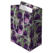 Sac Cadeau Moyen Fleurs de chardon (Devant Angle)