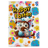 Sac Cadeau Moyen Fleurs de Pâques (Dos)