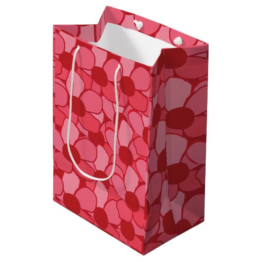 Sac Cadeau Moyen Fleurs de prairie mignonnes (Devant Angle)