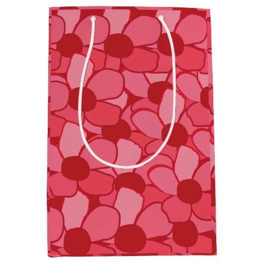 Sac Cadeau Moyen Fleurs de prairie mignonnes (Devant)