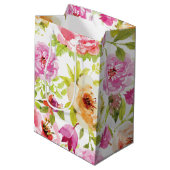 Sac Cadeau Moyen Fleurs de printemps (Dos Angle)
