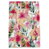 Sac Cadeau Moyen Fleurs d'Hibiscus pour 90e anniversaire (Dos)