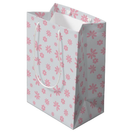Sac Cadeau Moyen Fleurs et pétales 12 (Dos Angle)