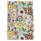 Sac Cadeau Moyen Fleurs Super rétro (Dos)
