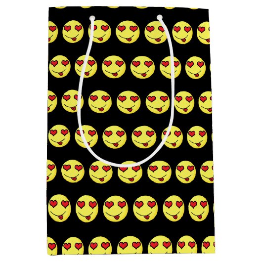 Sac Cadeau Moyen flirter emoji (Devant)