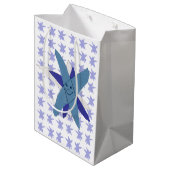 Sac Cadeau Moyen Flocon de neige (Dos Angle)