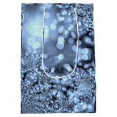 Sac Cadeau Moyen Flocon de neige Silvery Blue (Dos)