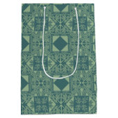 Sac Cadeau Moyen Flocons de forêt  (Dos)