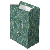 Sac Cadeau Moyen Flocons de forêt  (Dos Angle)