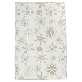 Sac Cadeau Moyen Flocons de neige Frost & Flourish – Lin