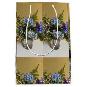 Sac Cadeau Moyen Floral