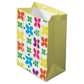 Sac Cadeau Moyen Floral (Devant Angle)