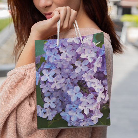 Sac Cadeau Moyen Floral de Lilac pourpre
