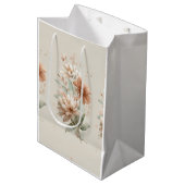 Sac Cadeau Moyen floral design (Devant Angle)
