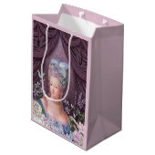 Sac Cadeau Moyen Floral pourpre de Marie Antoinette (Dos Angle)