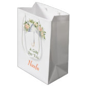 Sac Cadeau Moyen Floral Umbrella Bridal Shower (Dos Angle)