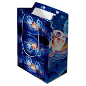 Sac Cadeau Moyen Floral Wrapping Paper (Dos Angle)