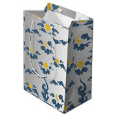 Sac Cadeau Moyen Floral Wrapping Paper Medium Gift Bag (Dos Angle)