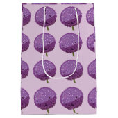 Sac Cadeau Moyen Flore violette Allium (Dos)