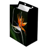 Sac Cadeau Moyen Flower tropical orange paradise (Devant Angle)