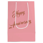 Sac Cadeau Moyen Flutes de Champagne Anniversaire (Dos)