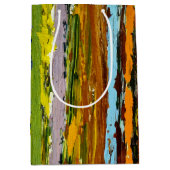 Sac Cadeau Moyen Flux de peinture Abstraits contemporains (Devant)