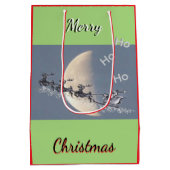 Sac Cadeau Moyen Flying Santa Christmas Gift Bag (Dos)