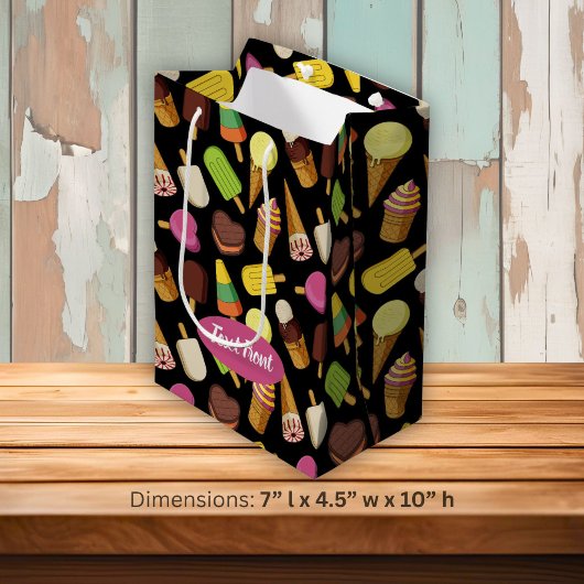 Sac Cadeau Moyen Fond de glace