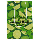 Sac Cadeau Moyen Fond vert citron (Dos)