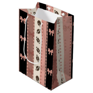 Sac Cadeau Moyen Football Coquette à motif léopard (11)