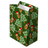 Sac Cadeau Moyen Football de Noël (Dos Angle)