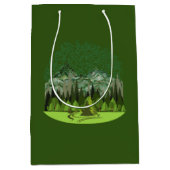 Sac Cadeau Moyen Forêt, Bois, Nature (Devant)