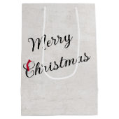 Sac Cadeau Moyen Forêt D'Hiver Avec Poutres De Soleil (Dos)