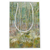 Sac Cadeau Moyen forêt hivernale (Devant)