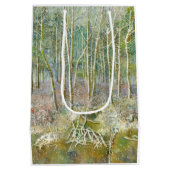 Sac Cadeau Moyen forêt hivernale (Dos)