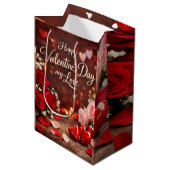 Sac Cadeau Moyen 'Forever Your Valentine' Gift Bag (Devant Angle)