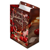 Sac Cadeau Moyen 'Forever Your Valentine' Gift Bag (Dos Angle)