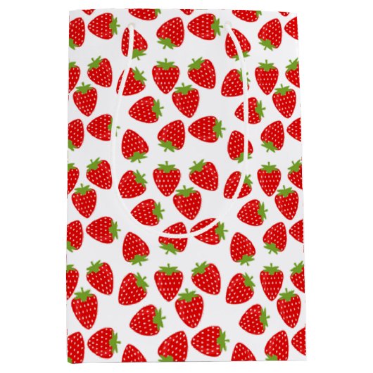 Sac Cadeau Moyen Fraise (Devant)