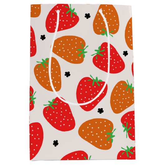 Sac Cadeau Moyen Fraise sucrée (Devant)