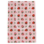 Sac Cadeau Moyen Fraises (Dos)