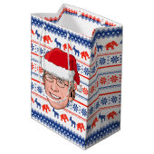 Sac Cadeau Moyen Frédéric de Noël (Dos Angle)