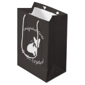 Sac Cadeau Moyen French Bulldog Theme Party - Baby shower neutre (Devant Angle)