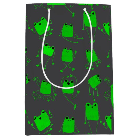 Sac Cadeau Moyen Froggy Pals (Devant)